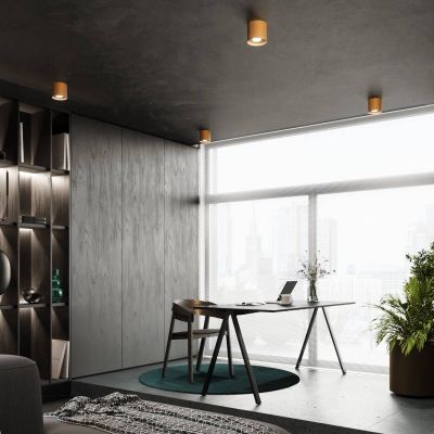 Sollux Lighting Mika lampa podsufitowa 1x10W złoty SL.1283