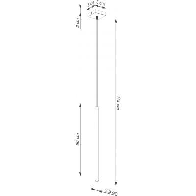 Sollux Lighting Pastelo lampa wisząca 1x8 W beżowa SL.1512