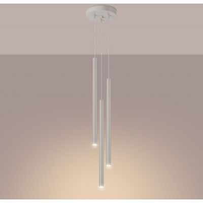 Sollux Lighting Pastelo lampa wisząca 3x8 W beżowa SL.1515