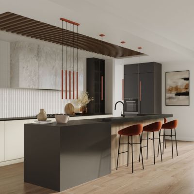 Sollux Lighting Pastelo lampa wisząca 2x8 W czerwona SL.1525