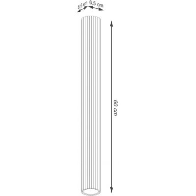 Sollux Lighting Karbon lampa podsufitowa 1x10 W biała SL.1534