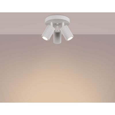 Sollux Lighting Karbon lampa podsufitowa 3x10 W biała SL.1544