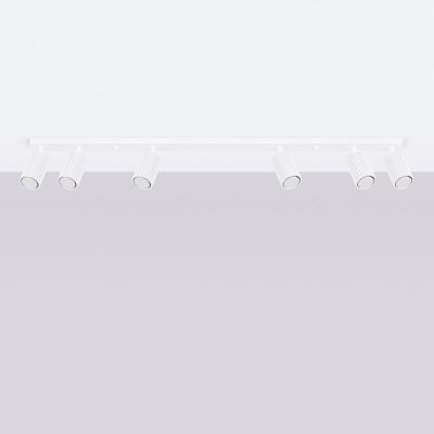 Sollux Lighting Karbon lampa podsufitowa 6x10 W biała SL.1547