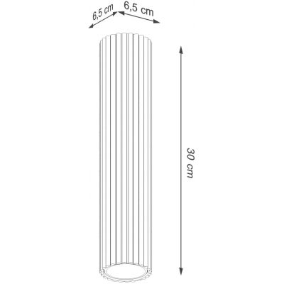 Sollux Lighting Karbon lampa podsufitowa 1x10 W złota SL.1551