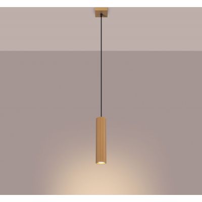 Sollux Lighting Karbon lampa wisząca 1x10 W złota SL.1554