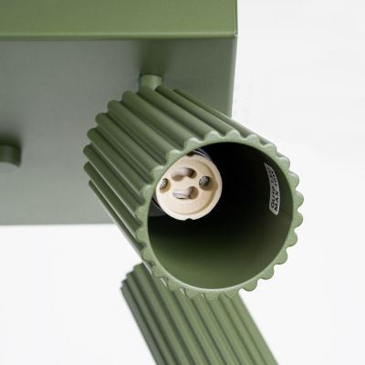 Sollux Lighting Karbon lampa podsufitowa 4x10 W zielona SL.1621