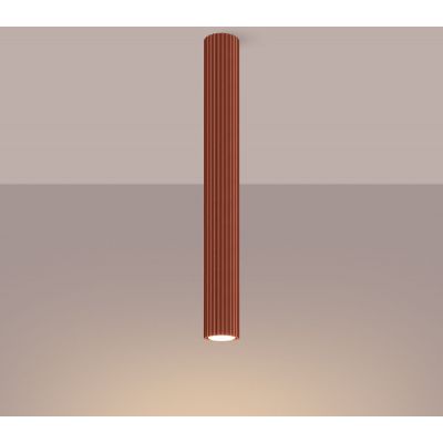 Sollux Lighting Karbon lampa podsufitowa 1x10 W czerwona SL.1629