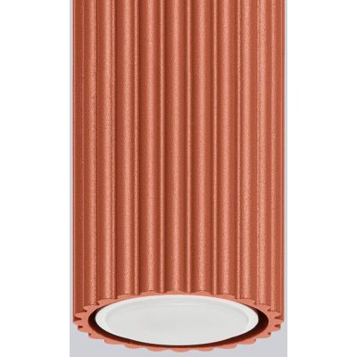 Sollux Lighting Karbon lampa podsufitowa 1x10 W czerwona SL.1629