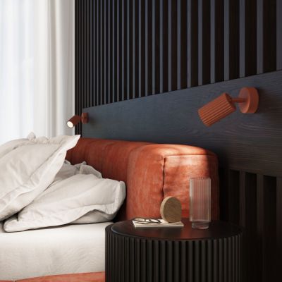 Sollux Lighting Karbon lampa podsufitowa 1x10 W czerwona SL.1629