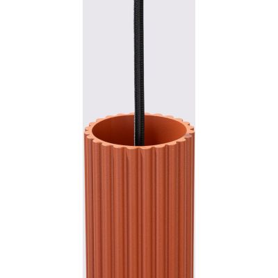 Sollux Lighting Karbon lampa wisząca 3x10 W czerwona SL.1633