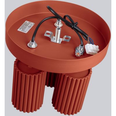 Sollux Lighting Karbon lampa podsufitowa 3x10 W czerwona SL.1639