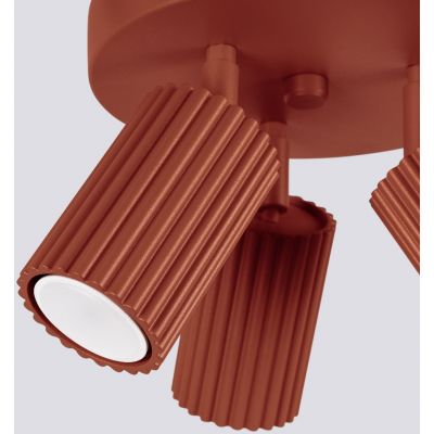 Sollux Lighting Karbon lampa podsufitowa 3x10 W czerwona SL.1639