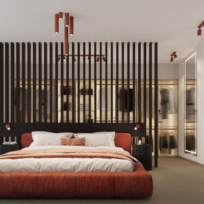 Sollux Lighting Karbon lampa podsufitowa 3x10 W czerwona SL.1639