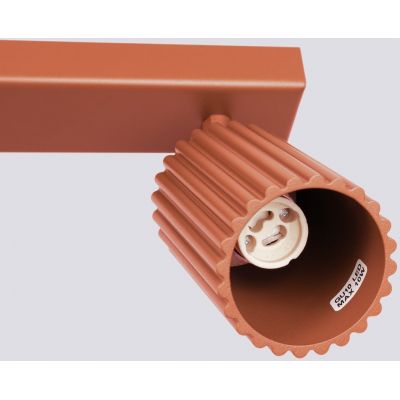 Sollux Lighting Karbon lampa podsufitowa 6x10 W czerwona SL.1642