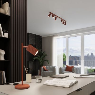 Sollux Lighting Karbon lampa biurkowa 1x10 W czerwona SL.1643