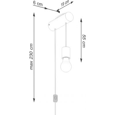 Sollux Lighting Nimbi kinkiet 1x15 W drewno SL.1644