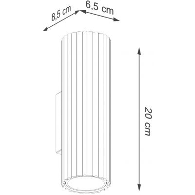 Sollux Lighting Karbon kinkiet 2x10 W czarny SL.1649