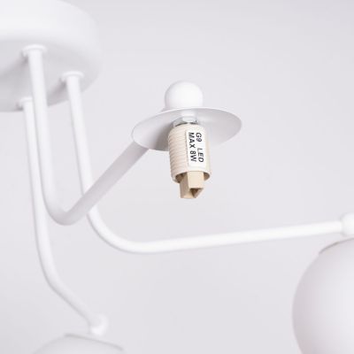 Sollux Lighting Astral lampa podsufitowa 5x8 W biała SL.1660