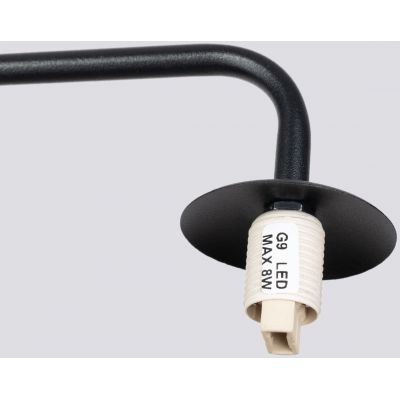 Sollux Lighting Astral kinkiet 1x8 W biały-czarny SL.1661