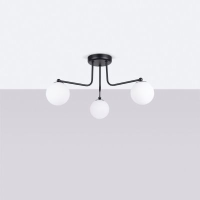 Sollux Lighting Astral lampa podsufitowa 3x8 W biała-czarna SL.1662