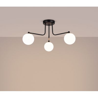 Sollux Lighting Astral lampa podsufitowa 3x8 W biała-czarna SL.1662