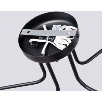 Sollux Lighting Astral lampa podsufitowa 5x8 W biała-czarna SL.1663