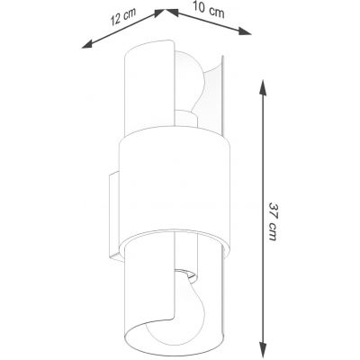 Sollux Lighting Flash kinkiet 2x15 W biały SL.1674
