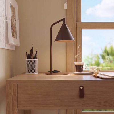 Sollux Lighting Nox lampa biurkowa 1x10 W brązowa SL.2579