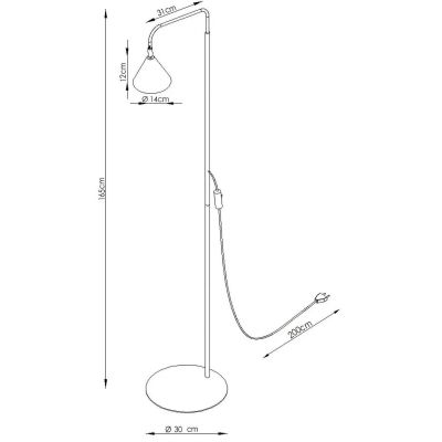 Sollux Lighting Nox lampa stojąca 1x10 W ultramaryna SL.2589