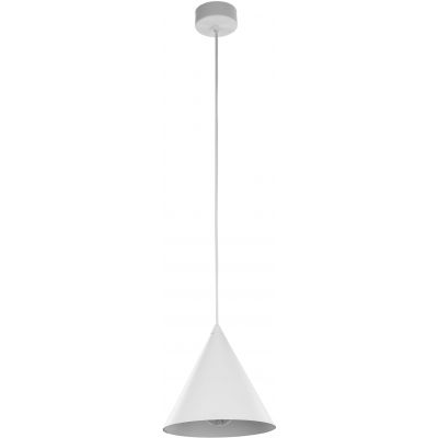 TK Lighting Cono lampa wisząca 1x15 W biała 10007