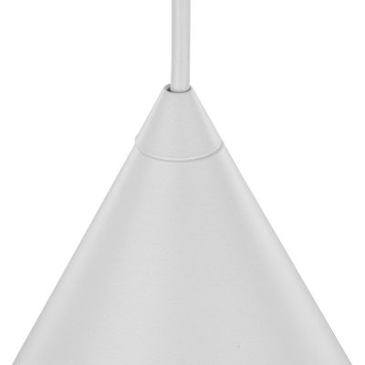 TK Lighting Cono lampa wisząca 1x15 W biała 10007