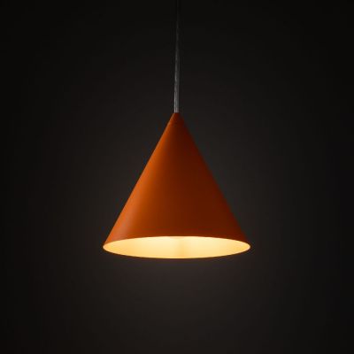 TK Lighting Cono lampa wisząca 1x15 W pomarańczowa 10075