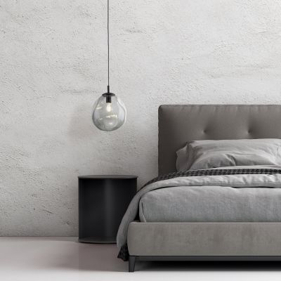 TK Lighting Sol lampa wisząca 1x15 W czarna-grafitowa 10084