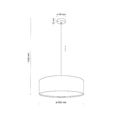 TK Lighting Earth lampa wisząca 3x15 W beżowa 10100