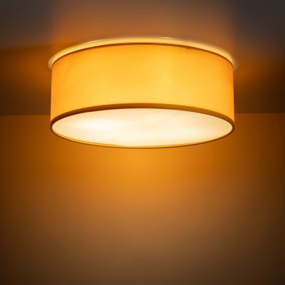 TK Lighting Nicola lampa podsufitowa 4x15 W biała-żółta 10154