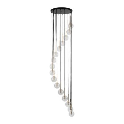 TK Lighting Aurora lampa wisząca 16x6 W czarna 10182