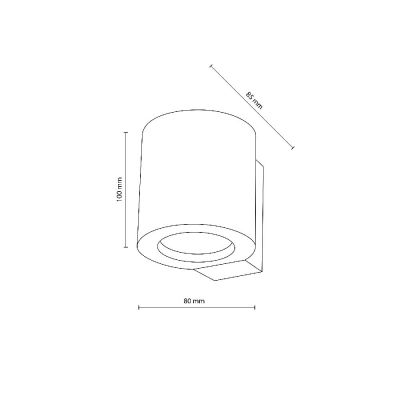 TK Lighting Eve kinkiet 1x10 W drewno 10197