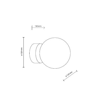 TK Lighting Estera kinkiet 1x8 W bursztynowy 10256