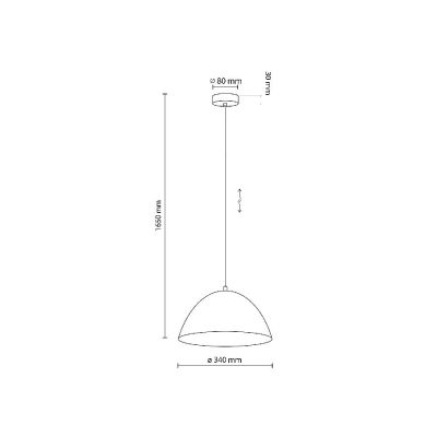 TK Lighting Faro lampa wisząca 1x15 W żółta 10263