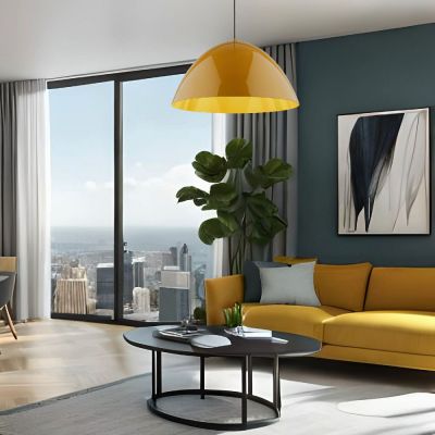 TK Lighting Faro lampa wisząca 1x15 W żółta 10264