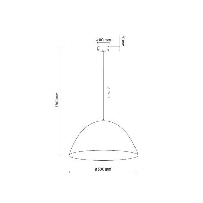 TK Lighting Faro lampa wisząca 1x15 W żółta 10264