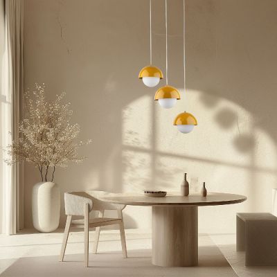 TK Lighting Bono lampa wisząca 3x8 W żółta 10266