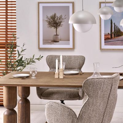 TK Lighting Bono lampa wisząca 1x40 W beżowa 10274