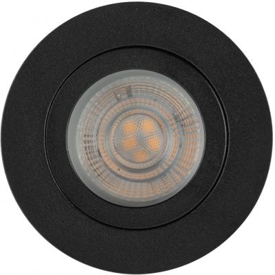 TK Lighting Aura lampa do zabudowy 1x10 W czarna 10571