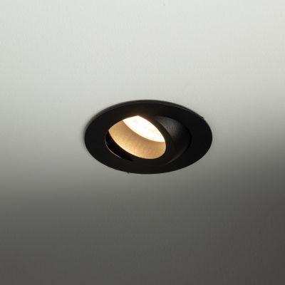 TK Lighting Aura lampa do zabudowy 1x10 W czarna 10571