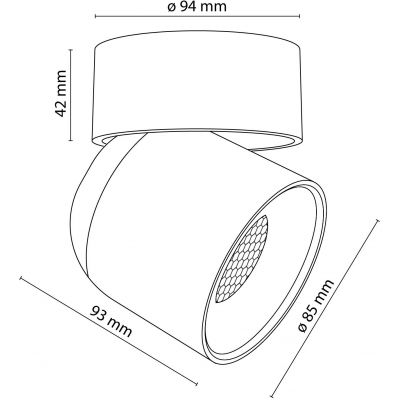 TK Lighting Twist White lampa podsufitowa 1x10 W biała 10576