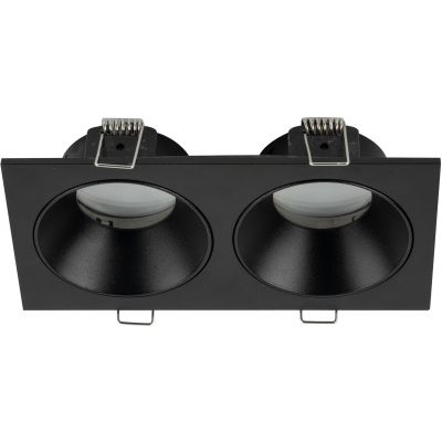 TK Lighting Prisma Duo Black lampa do zabudowy 2x10 W czarna 10579