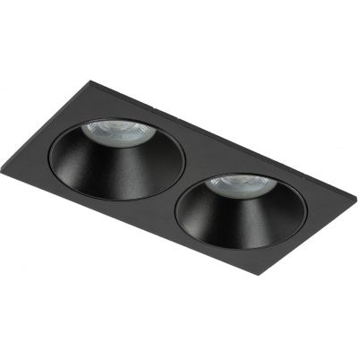 TK Lighting Prisma Duo Black lampa do zabudowy 2x10 W czarna 10579