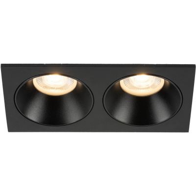 TK Lighting Prisma Duo Black lampa do zabudowy 2x10 W czarna 10579