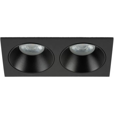 TK Lighting Prisma Duo Black lampa do zabudowy 2x10 W czarna 10579